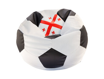 Voetbal stoel Georgië EURO 2024 | Rond | Ø 90 cm | Eco-leer
