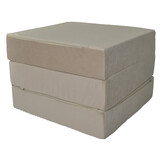Opklapmatras logeermatras 195x65x15 cm beige T-25 schuim