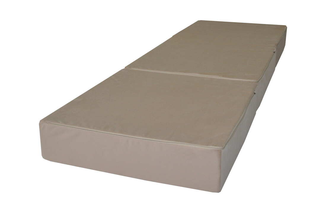 Beige gastenmatras - Opvouwbaar logeermatras 195x65x15 cm T-25 schuim