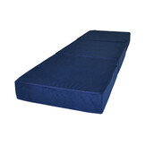 Opvouwbaar matras blauw - Marineblauw logeermatras 195x65x15 cm