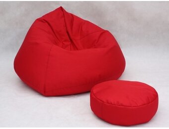 Loungestoel zitzak Fauteuil XXL rood, 70x100x100 cm, polyester