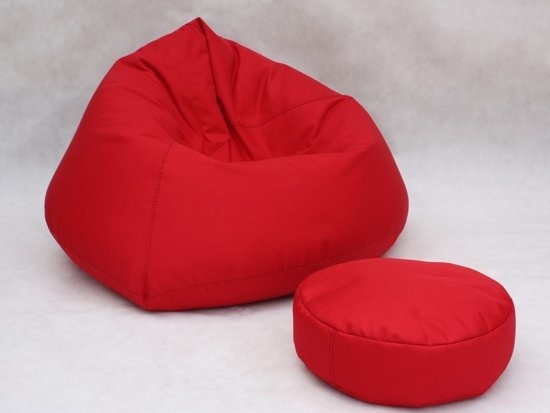 Loungestoel zitzak Fauteuil XXL rood, 70x100x100 cm, polyester