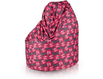 Zitzak bloemenprint 70x70x110cm polyester meerkleurig