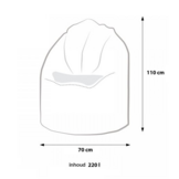 Grote zitzak 110cm stof meerkleurig design