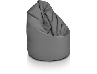 Loungestoel zitzak donkergrijs (70x70x110cm) - Polyester