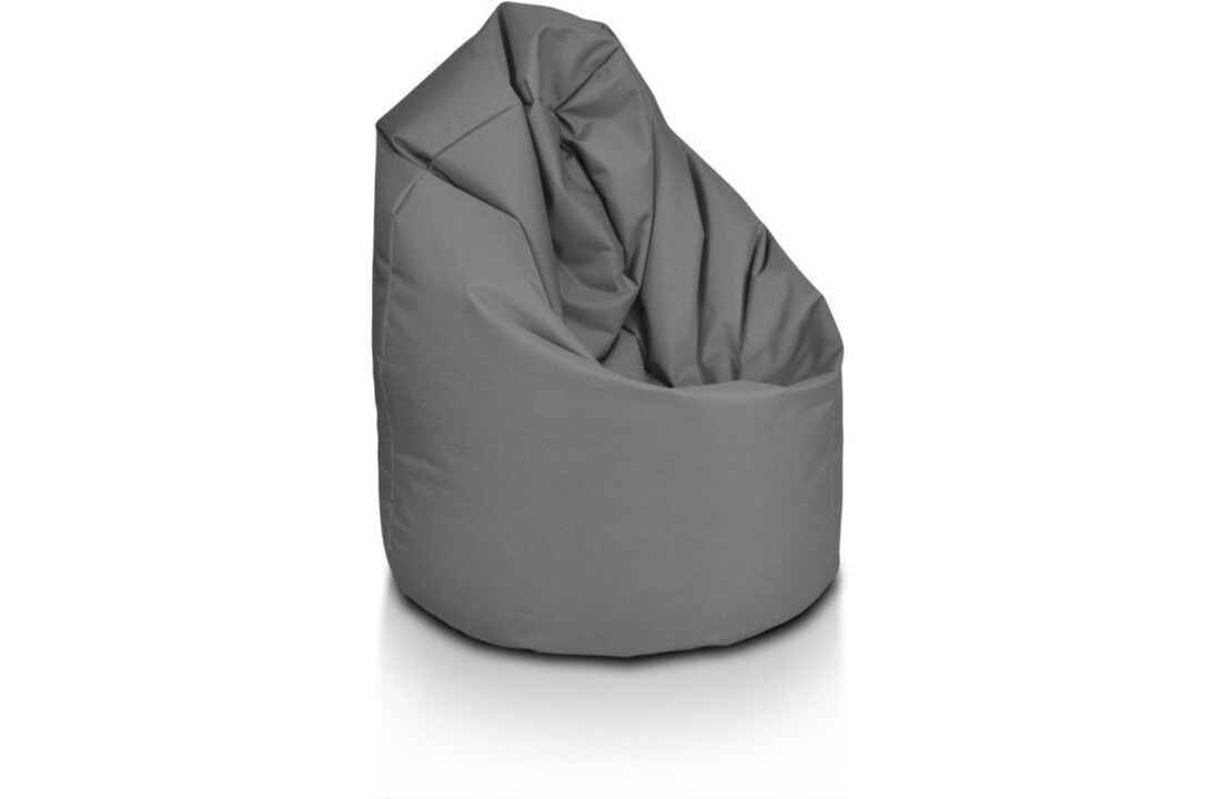 Relax kussen zitzak donkergrijs 70x70x110 cm polyester