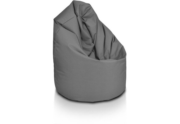 Relax kussen zitzak donkergrijs 70x70x110 cm polyester