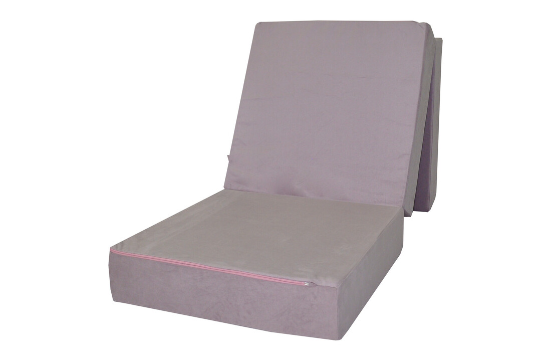 Matras logeerbed opvouwbaar: 195x65x15cm, lila, T-25 schuim