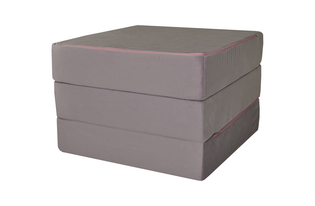 Vouwmatras logeerkussen - 195x65x15cm - Lila - T-25 Schuim