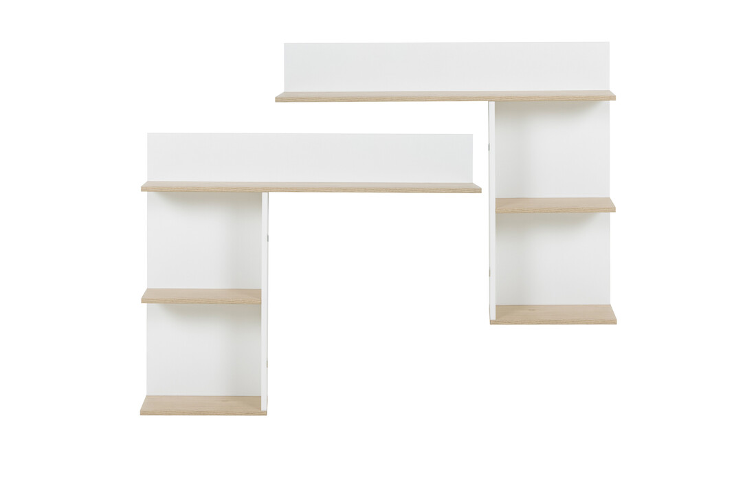 Wandkast slaapkamer Wit Eiken 104x18x86cm