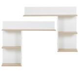 Wandkast slaapkamer Wit Eiken 104x18x86cm