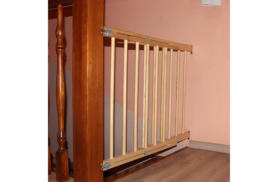 Traphekje hout verstelbaar 52-72cm, 100cm hoog, naturel grenen