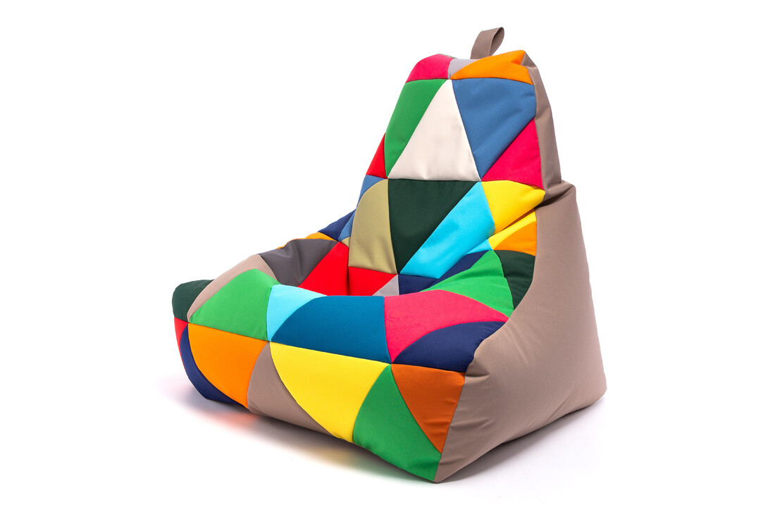 Zitzak buiten waterdicht - 100x80x85cm, bruin/multicolor outdoor polyester