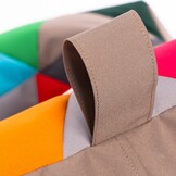 Grote zitzak tuin - KEIKO - 100x80x85cm - Bruin/Multicolor Outdoor Polyester