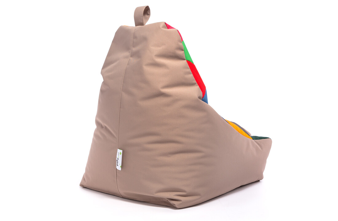 Zitzak buiten bruin: waterdichte outdoor fauteuil 100x80x85 cm