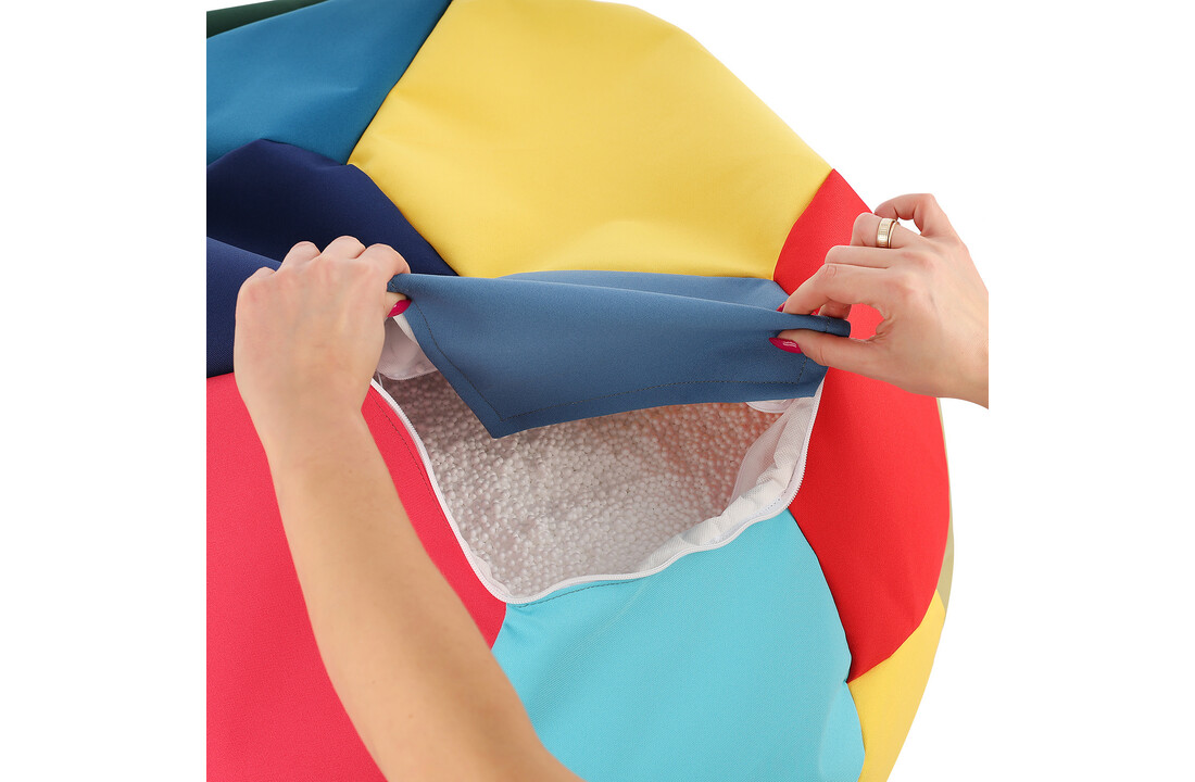 Voetbal zitzak buiten - Waterdicht Outdoor Polyester Multicolor Ø 90cm L