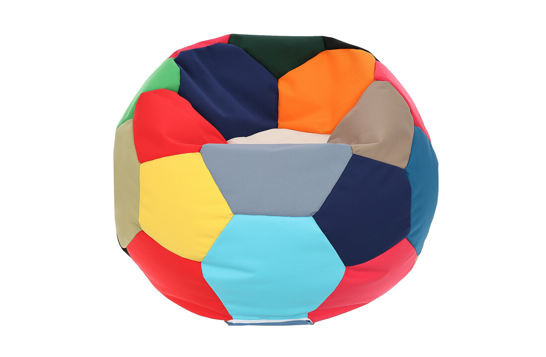 Voetbal zitzak buiten - Waterdicht Outdoor Polyester Multicolor Ø 90cm L