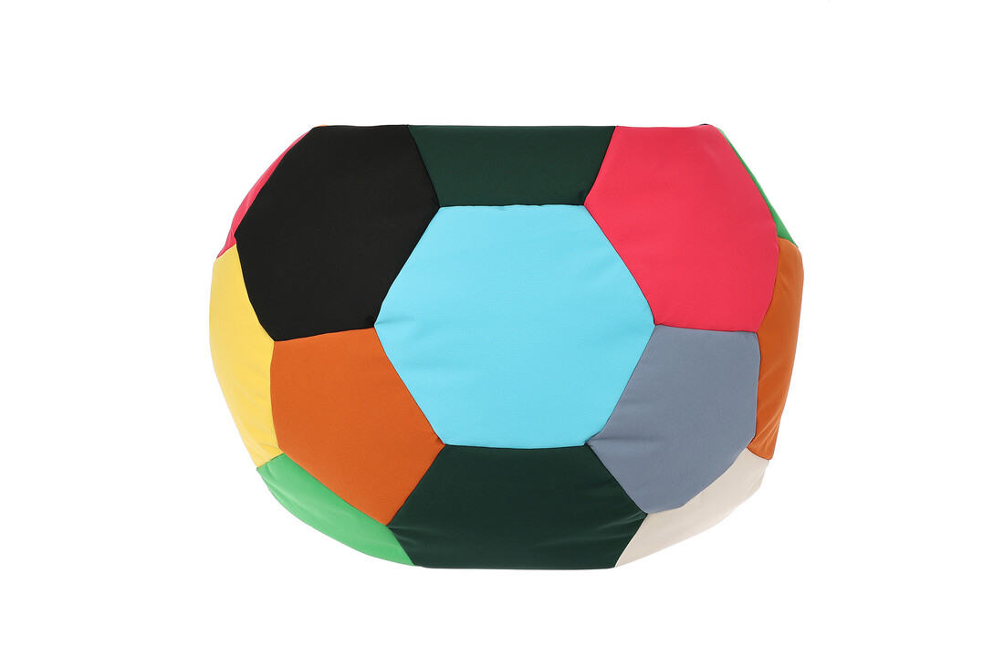 Voetbal zitzak buiten - Waterdicht Outdoor Polyester Multicolor Ø 90cm L