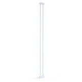 Traphek wit metaal 83-96cm, 120cm hoog, verstelbaar