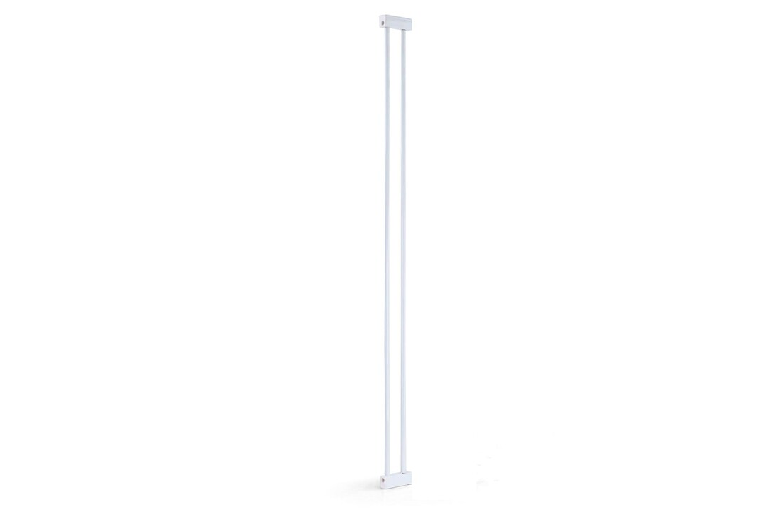 Babybeveiliging trap: wit metaal, 83-96cm verstelbaar, 120cm hoog