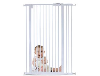 Trapleuning hekje | Wit Metaal | 83-96cm Breed | 120cm Hoog