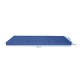 Reisbed navy blauw - 195x80 cm foam logeermatras
