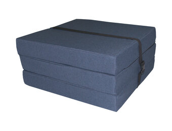 Opvouwbaar matras logee - 195x60x8 cm blauw foam