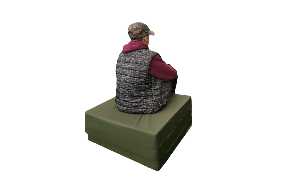 Opklapmatras logeren - 80x200 cm, H3, Groen Schuim