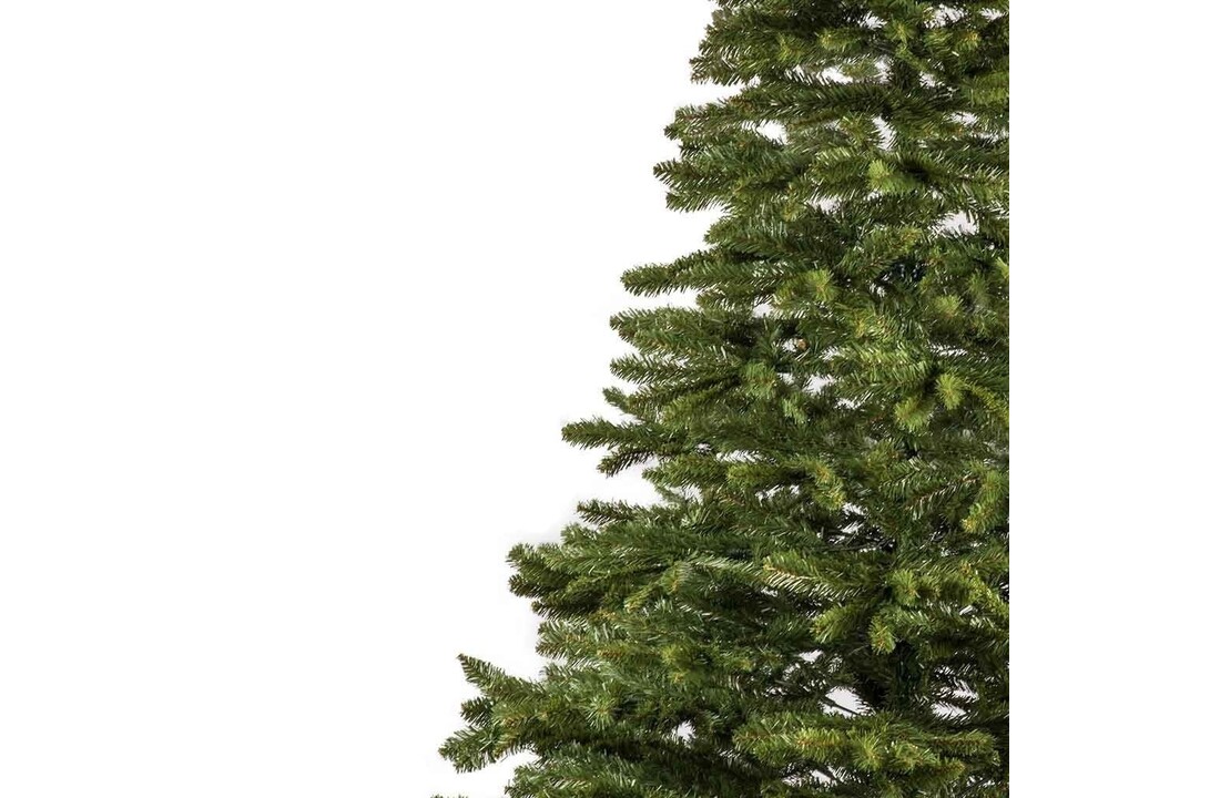 Kunstkerstboom 240 cm - Groen PVC met Stabiele Stalen Poot