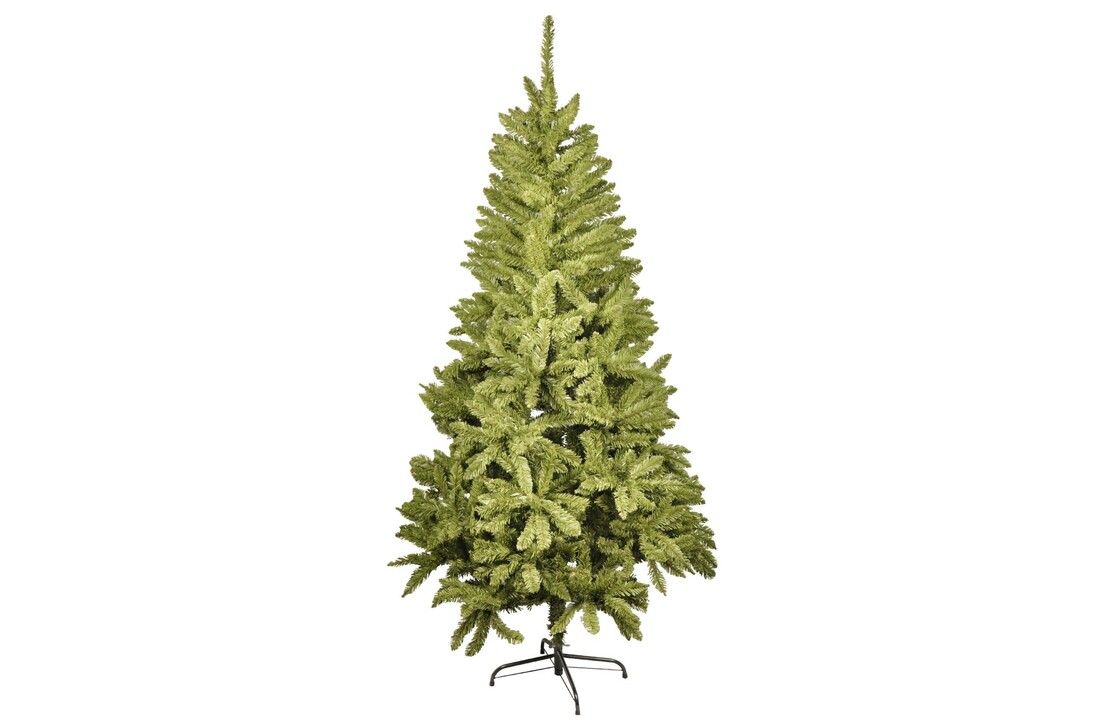Kerstboom groen stalen poot - 240 cm kunstkerstboom PVC