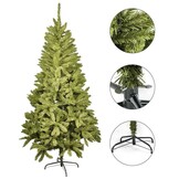 Kerstboom groen stalen poot - 240 cm kunstkerstboom PVC