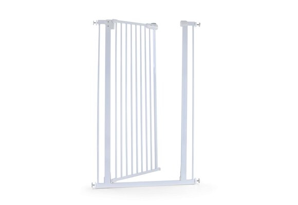 Kinderhekje deur 72-86cm - wit metaal - 120cm hoog
