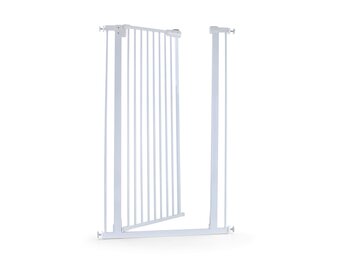 Veiligheidshek 72-86cm | Verstelbaar Traphek Wit Metaal 120cm Hoog