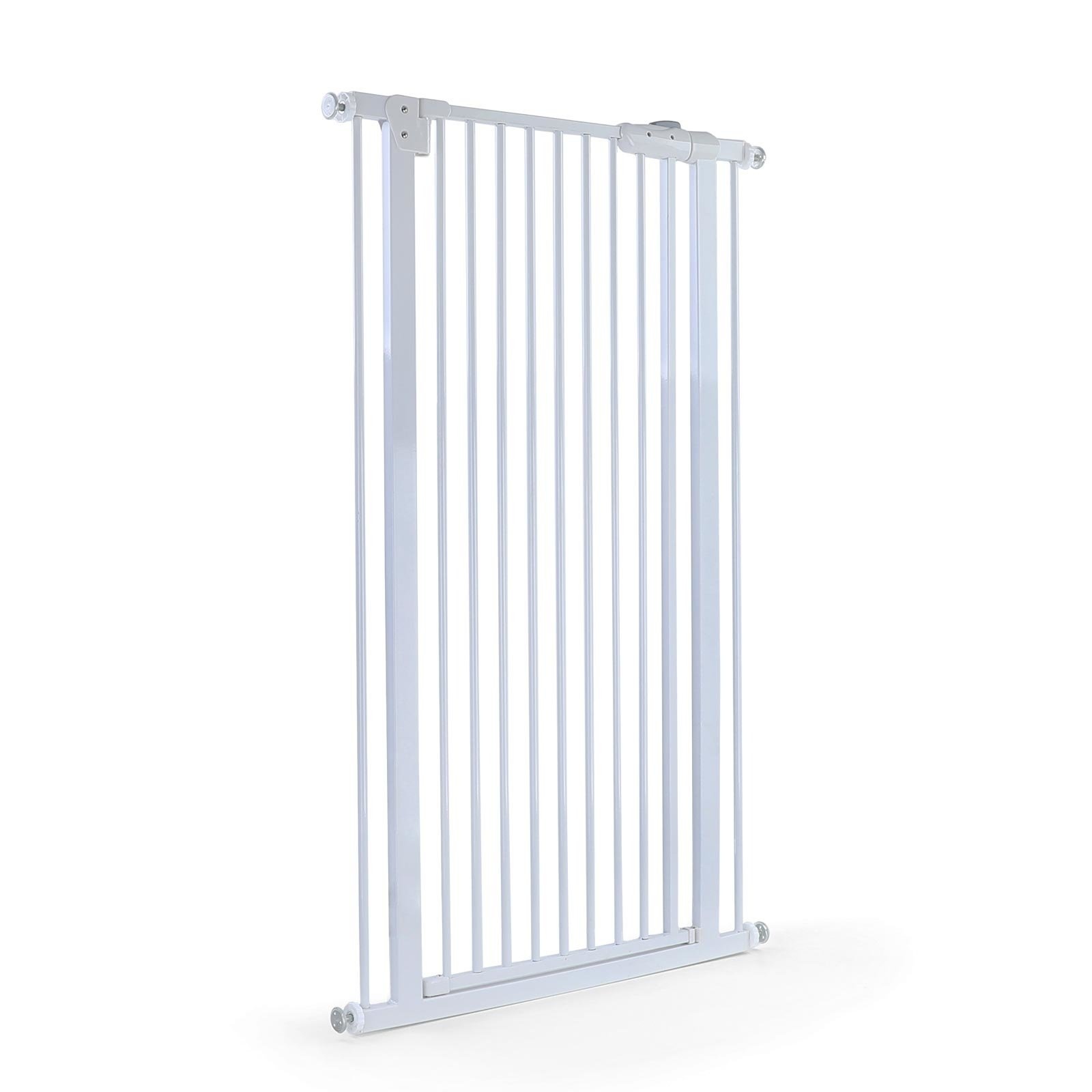 Veiligheidshek 72-86cm | Verstelbaar Traphek Wit Metaal 120cm Hoog