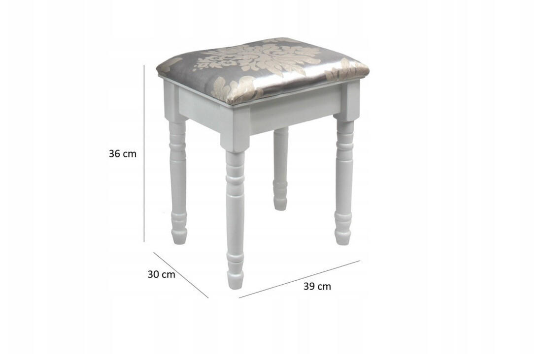 Kaptafel met spiegel en licht - Wit MDF 74,5x40x137 cm