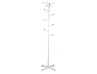 Witte staande kapstok 180 cm - staal