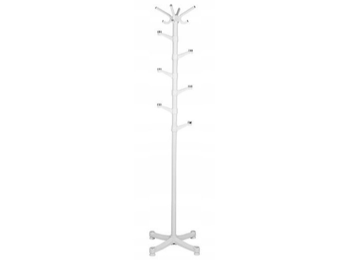Witte staande kapstok 180 cm - staal