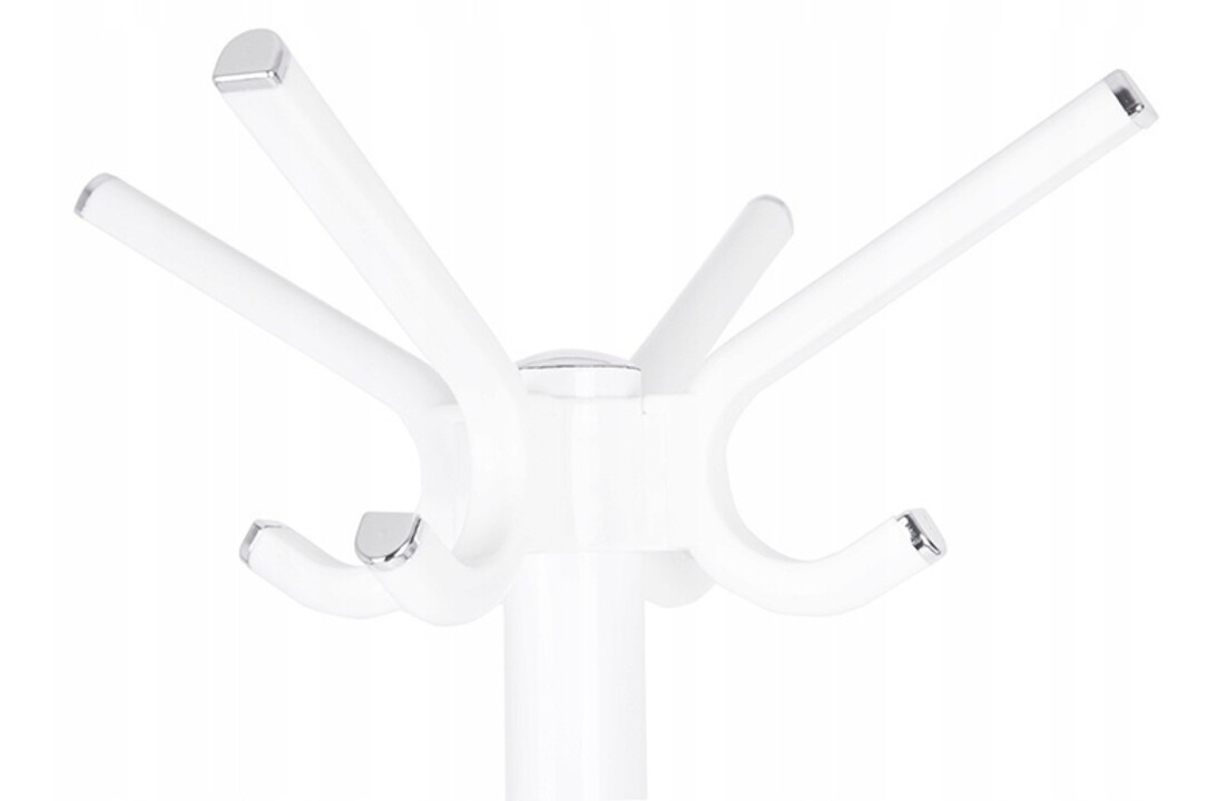 Witte staande kapstok 180 cm - staal
