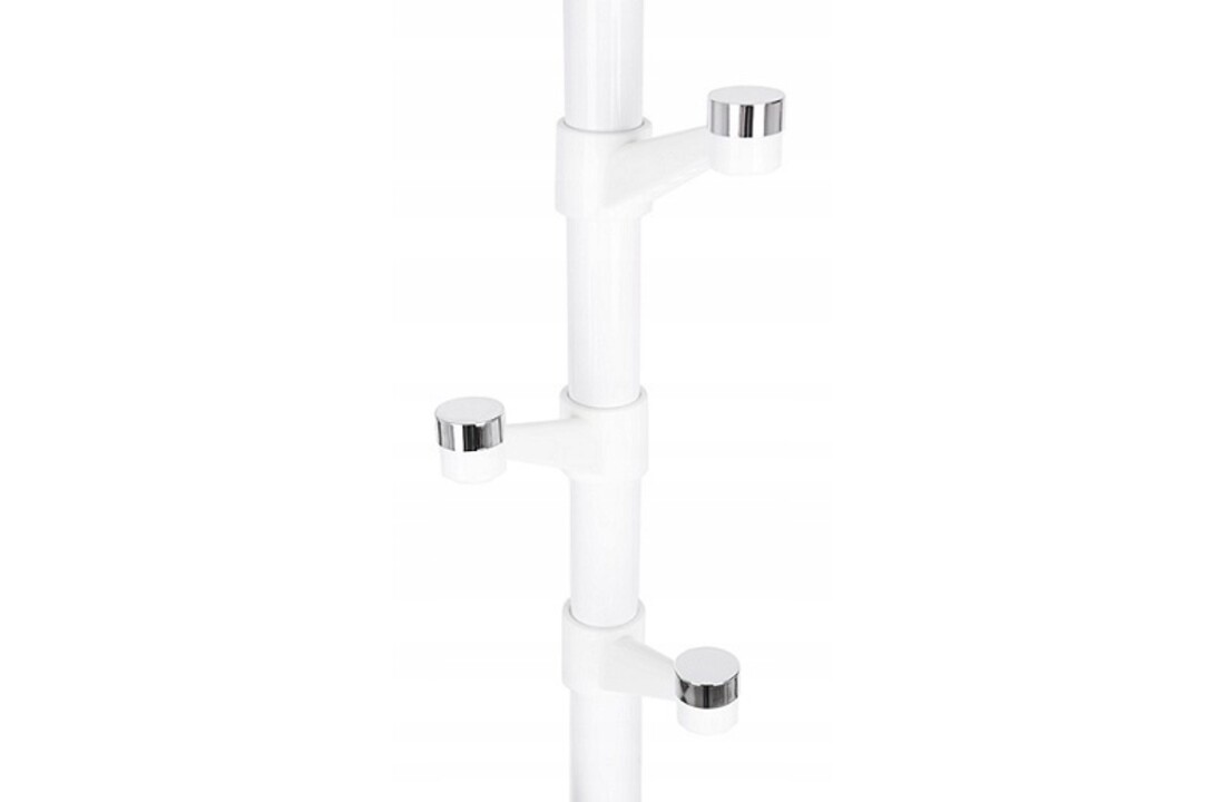 Witte staande kapstok 180 cm - staal