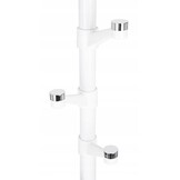 Metalen kapstok rond 180 cm wit staal