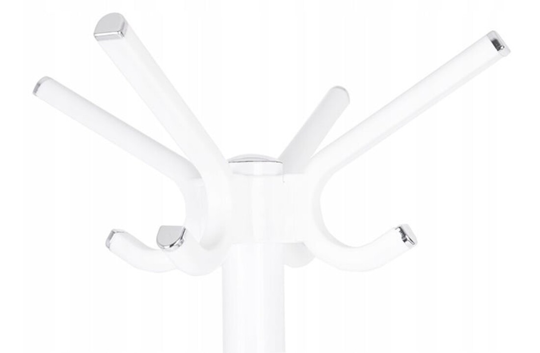 Moderne kapstok staal 180cm hoog - wit