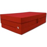Reismatras 80x200 - Opvouwbaar, Comfortabel, Rood, 10cm Dik