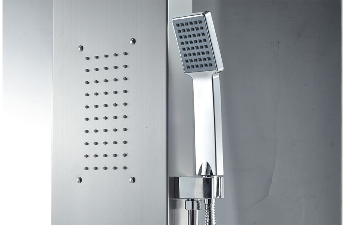 RVS Douchekolom Massage - Regendouche, Handdouche, Zilver