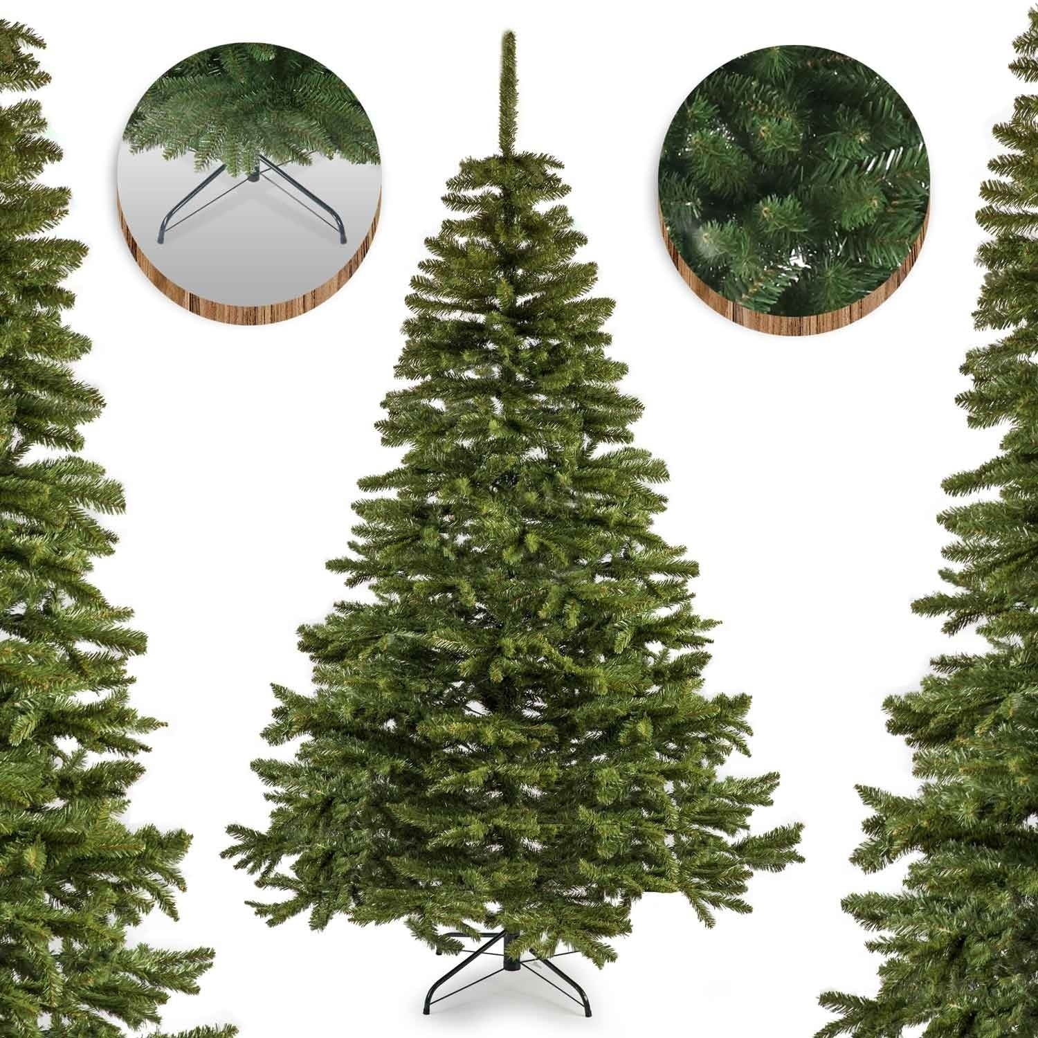 Grote kunstkerstboom 240 cm Groen PVC - Realistisch