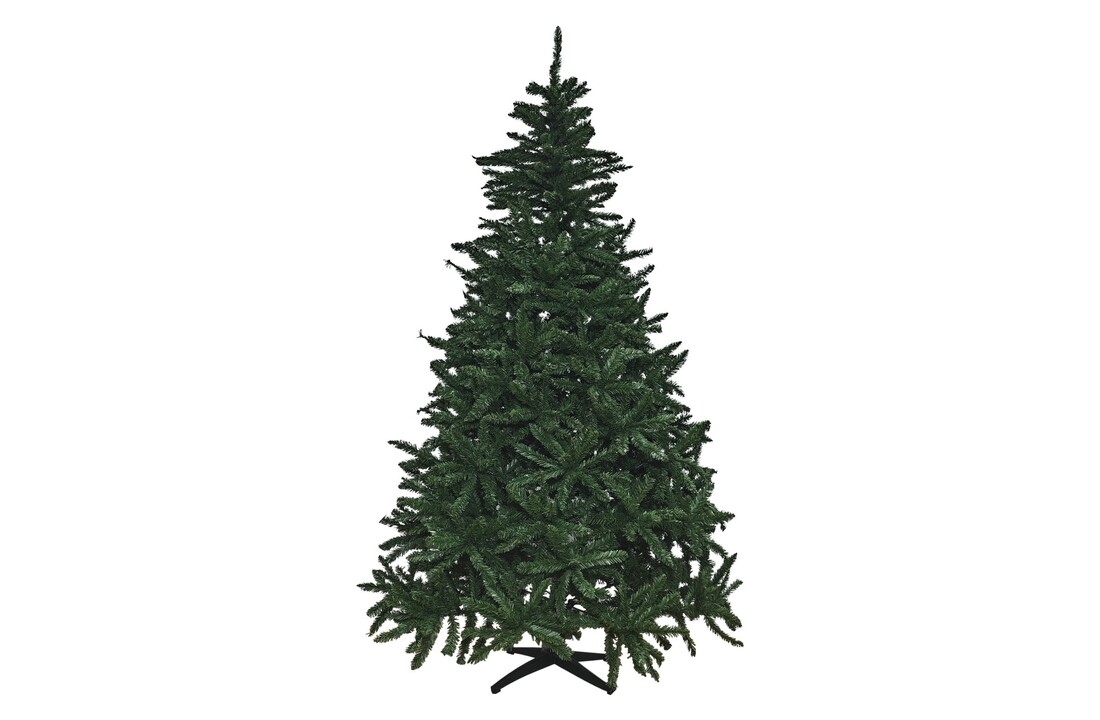 Groene kerstboom uitklapbaar - 150 cm - PVC - Met uitvouwsysteem