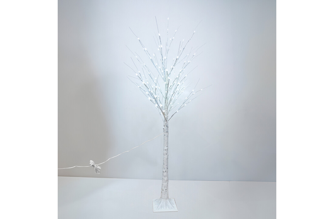 Kunstboom LED Verlichting 120 cm Wit Berken - Sfeervol & Duurzaam