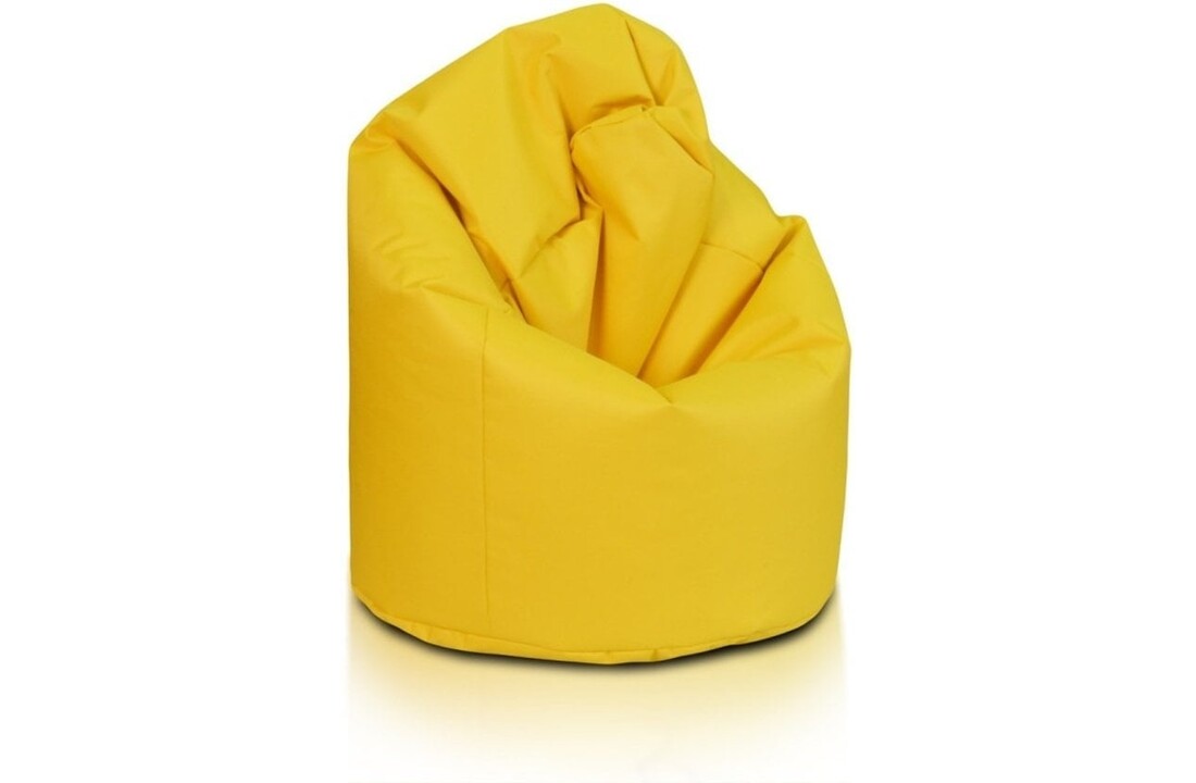 Loungestoel zitzak okergeel | 70x70x110 cm | Polyester hoes | EPS vulling