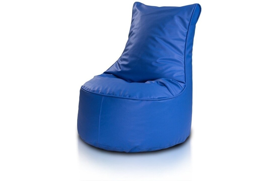 Zitzak kind blauw | 75x50x50 cm | Kunstleer | CE-keurmerk