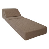 Logeermatras opklapbaar - Bruin, 198x65x17 cm, T-2544 schuim