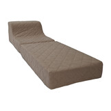 Logeermatras opklapbaar - Bruin, 198x65x17 cm, T-2544 schuim